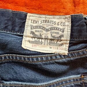 511 Dark Wash Blue Levi Jeans